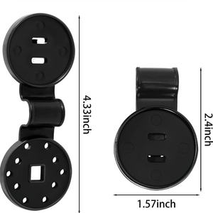 Clips ronds en plastique noir <span class=keywords><strong>pour</strong></span> filet pare-soleil de serre de jardin, <span class=keywords><strong>fixation</strong></span> par suspension, boucle simple - Product Image 2