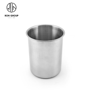 Secchiello per il ghiaccio rotondo Champagne personalizzato in acciaio inossidabile di alta qualità secchiello per l'acqua fredda secchiello per il ghiaccio per vino e birra - Product Image 1
