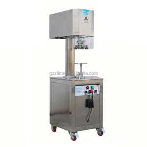Protein powder can sealing machine Seamer for round cans Sealer machine for apple juice bottles