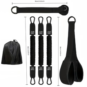 Juego de Bandas de Resistencia Apilables RS 75LBS con Anclaje para Puerta <span class=keywords><strong>y</strong></span> Asas de Espuma, Equipo de Gimnasio <span class=keywords><strong>en</strong></span> Casa para Entrenamiento de Fuerza <span class=keywords><strong>y</strong></span> Fitness - Product Image 6