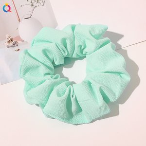 Qiyue — stickers <span class=keywords><strong>en</strong></span> mousseline de soie pour fille, <span class=keywords><strong>chouchou</strong></span> couleur bonbon, nouvelle mode, cheveux mignons et sauvage - Product Image 5
