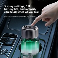 Diffuseur d'arômes intelligent pour voiture, purificateur d'air portable en verre, projection de lumière étoilée, lumière décorative, aromathérapie, rafraîchisseur d'air