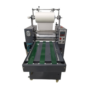 FM-390C Semi Automatic Cold and Hot <strong>Paper</strong> Roll <strong>Laminator</strong> 350mm/13.77inch Hydraulic Laminating Machine - Product Image 2
