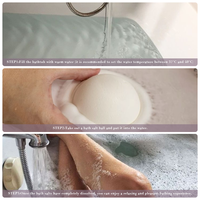 Ensemble cadeau de bombes de bain moussantes naturelles faites à la main, relaxantes, aromathérapie, vanille et lavande, 30 g * 3, avec boîte cadeau