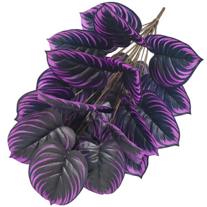 Yopin-5131 vendita calda artificiale <span class=keywords><strong>viola</strong></span> nero <span class=keywords><strong>viola</strong></span> fiori di piante in vaso come festa festa albero Bonsai di natale di Halloween - Product Image 5