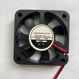 <span class=keywords><strong>Ventilateur</strong></span> de refroidissement DC SD5012PT-<span class=keywords><strong>24H</strong></span> 50x50x12mm 24V-4500 tr/min, 11 CFM, faible bruit (26 DBA), roulement à billes, <span class=keywords><strong>consommation</strong></span> d'énergie 1.5W - Product Image 2