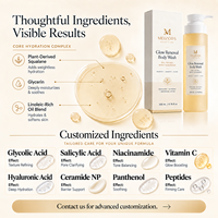 Gel Douche Hydratant Multi-Huiles Éclat Naturel Peau Sèche Personnalisable avec Logo Nettoyant Doux Bain et Douche Huile de Douche Multi-Usages OEM