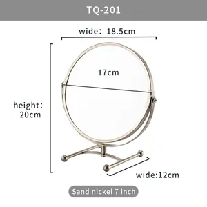 금속과 둥근 양용 거울 비 미끄러짐 테이블을 가진 유행 거울 집에서 360 도