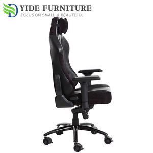 Fauteuil de bureau en cuir bleu, fauteuil de massage, fauteuil de jeu vidéo, fauteuil de course, disponible en ligne - Product Image 4