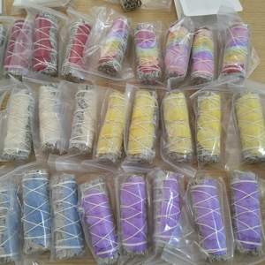 ที่วางธูปไม้ปาโลซานโตจีนทำมือขนาด 4 นิ้ว 10 ซม. กลิ่นไวท์เสจ ซีดาร์ บลูเสจ สำหรับทำสมาธิ โยคะ - Product Image 2
