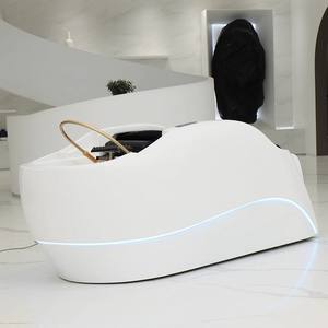 Sillón de Lavado de Cabello Multifuncional Automático con Vaporizador, Cama de Spa para Terapia Capilar con Agua y Masaje, Cama de Champú para Spa Capilar - Product Image 3