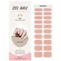 Autocollants d'ongles en gel UV semi-durcis longue durée, très populaires, à presser / Tiktok NG200059