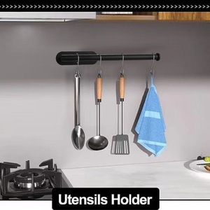 Muur Zelfklevend Papier Houder Onder Kast Rvs Roll Tissue Hanger Organizer Papieren Keuken Toilet Handdoekenrek - Product Image 6
