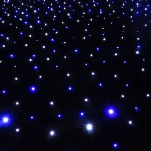 Fabrika Rgb yıldız kumaş Led yıldızlı perde ışık sahne zemin düğün dekorasyon
