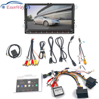 Autoradio multimédia 9 pouces pour VW Volkswagen Passat B7 B6 Golf Touran Polo Tiguan Jetta 2 Din Android 12 Carplay