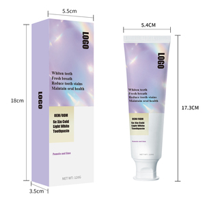 Dentifrice blanchissant pour les dents, usage domestique pour adultes, violet, 120g, OEM/ODM, pour des dents blanches V34 - Product Image 2