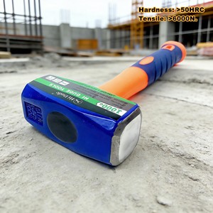 Marteau en acier durable de 1000 g, marteau de <span class=keywords><strong>maçon</strong></span> en acier, poignée en fibre de verre absorbant les chocs, marteau pour la construction - Product Image 4
