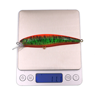 Leurre flottant dur de 110 mm, type Minnow, en plastique, pour la pêche en lac, en ruisseau et en eau douce