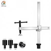 Pince en F robuste en acier traité thermiquement pour table de soudage, réglable 40-175 mm, manche en T, 300 mm max, manchon 16 mm 22 mm 28 mm, 2500 N