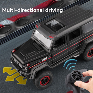 Voiture RC <span class=keywords><strong>4x4</strong></span> G500 en alliage 1:64 2.4G, modèle miniature, portes ouvrables, lumières, son, télécommande 5 canaux, portée 30m, pour enfants - Product Image 4