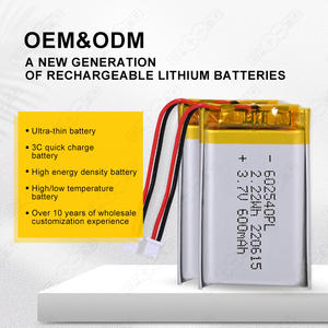 3,7 V Li Po Batterie 602540 Lithium Polymer Beutel Batterie 600mAh Lithium Ionen Batterien - Product Image 3