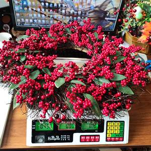 Guirnalda Navideñ<span class=keywords><strong>a</strong></span> Decorativa para el Hogar con Bayas Rojas, Frutos de Acebo y Ratán, Guirnalda de Bayas Rojas, Gran Venta - Product Image 5