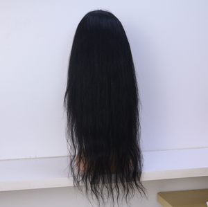 Peluca barata sin derramamiento, gran oferta, superventas, Popular 100% cabello humano crudo, peluca recta sedosa con diadema sin enredos - Product Image 1