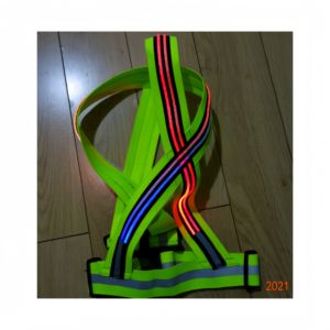 Gilet de sécurité LED à double fibre adapté aux sports de plein air: cyclisme de nuit, <span class=keywords><strong>escalade</strong></span> et marathon - Product Image 3