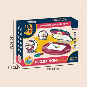 Produk baru mainan papan tulis grafiti anak-anak genggam tangan gambar seni dengan proyeksi - Product Image 4