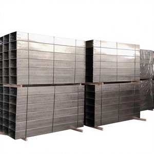 Cannelle porte-câbles en acier — Type échelle/canal métallique galvanisé (200x100) — Finition thermolaquée ignifuge - Product Image 1