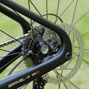 Vélo de route <span class=keywords><strong>GRAVEL</strong></span> X <span class=keywords><strong>Gravel</strong></span>, 24 vitesses, freins à disque hydrauliques, cadre complet en fibre de carbone, vélo de route tout-terrain - Product Image 2