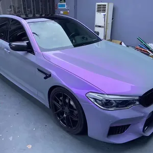 Großhandel Premium Super Gloss Fahrzeug Farbwechsel Auto Vinyl Wrap Chamäleon Lila