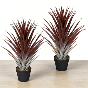 Plantes artificielles en plastique, <span class=keywords><strong>ananas</strong></span> artificiel en pot, pour l'intérieur et l'extérieur, décoration de bureau, jardin, maison, plantes artificielles - Product Image 1