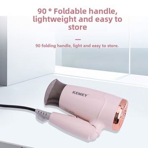 Sèche-cheveux pliable Kemei, norme européenne, portable, KM-6837, faible consommation, protection contre la surchauffe, pour la maison - Product Image 5