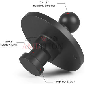 Adaptateur d'attelage <span class=keywords><strong>à</strong></span> boule pour remorque <span class=keywords><strong>à</strong></span> cinquième roue AMBITION, 2-5/16'' Kingpin vers récepteur de remorquage, adapté aux remorques <span class=keywords><strong>à</strong></span> cinquième roue, 30 000 lb - Product Image 2