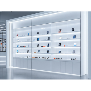 Tùy chỉnh sang trọng điện thoại di động hiển thị Showcase cửa hàng phụ kiện truy cập điện thoại di động trường hợp tủ trưng bày với LED - Product Image 3