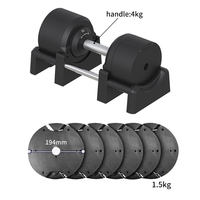 2024 vente chaude personnaliser l'équipement de Fitness de musculation 4 ~ 41.5kg ensemble d'haltères réglables à torsion rapide pour l'entraînement d'haltères