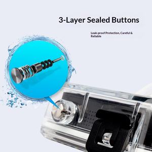 Estuche de buceo para <span class=keywords><strong>GoPro</strong></span> <span class=keywords><strong>MAX</strong></span> 2, carcasa subacuática impermeable hasta 50M para snorkel y surf, alta transparencia y resistente a la presión - Product Image 3