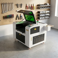Machine de découpe et gravure laser CO2 6040, découpeuse laser CNC de bureau 600x400mm 60-100W pour bois, acrylique, verre, plastique, contreplaqué, IA