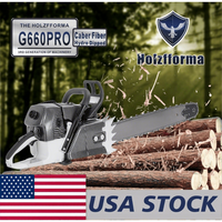 Tête motrice de tronçonneuse à essence Holzfforma G660 PRO 92cc avec carburateur Walbro et cylindre Nikasil pour la coupe du bois
