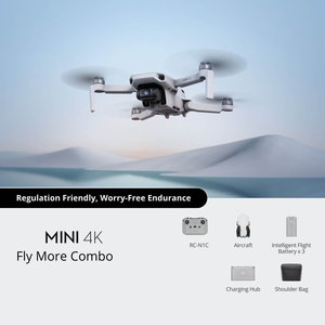Drone caméra Mini 4K non activé, combo vol longue durée, résistance au vent niveau 5, 4000m de portée, décollage rapide, prises de vue rapides à une touche, équipement de vlogging - Product Image 2