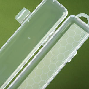 BESTLINE Art brosse boîte de rangement boîte en plastique vide pour pinceau dessin stylo conteneur avec <span class=keywords><strong>boucle</strong></span> conception - Product Image 3