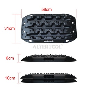 ALTERTOOL – fabrication de 58cm, cartes de Traction de récupération de <span class=keywords><strong>voiture</strong></span>, piste de Traction d'urgence de Mini taille, tapis de Traction pour tout-terrain, sable, boue, neige, Rescu - Product Image 1