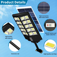 Lampe solaire d'extérieur rechargeable grande puissance 6000W 4000W 200W 300W 400W 1000W