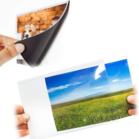 Cadre photo de poche magnétique en PVC personnalisé 4X6 5X7 8X10 aimant de réfrigérateur manchon photo pour la décoration de la maison