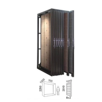 Carreaux de céramique artificiels personnalisés livre d'échantillons de pierre de granit pousser la traction et tourner la page supports métalliques présentoirs rotatifs