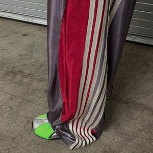 <span class=keywords><strong>Pantalones</strong></span> de chándal personalizados con rayas laterales para hombre, de algodón grueso, holgados, de pierna ancha, estilo flare, jogger, streetwear, oversize - Product Image 3