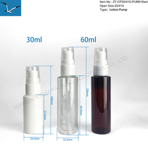 Pulverizador de bomba de botella de base antiderrames de plástico blanco <span class=keywords><strong>pequeño</strong></span> 20/410 24/410 Esencia de suero Crema para Ojos forma de pájaro - Product Image 3