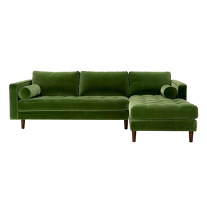 Diskon besar pabrik mebel set <span class=keywords><strong>sofa</strong></span> ruang tamu <span class=keywords><strong>sofa</strong></span> hijau zaitun kain beludru l <span class=keywords><strong>sofa</strong></span> modern - Product Image 2