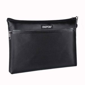 CUSTOM Hot Selling Fireproof Waterproof Document Bag with Two <b>Pockets</b> and Zippers for Store Money Coin File <b>Folders</b> - Product Image 3